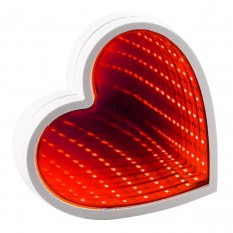 Светильник Бесконечность с USB Сердце (красный)